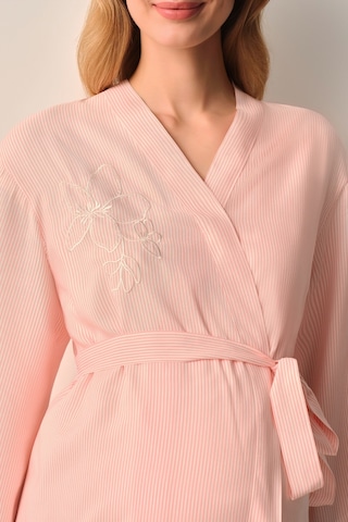 Suwen Stripe Hamile Lohusa Sabahlık Sh26539615l919 Pembe Çizgili