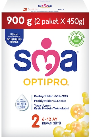 Sma Optipro 2 Devam Sütü 900 G Sma Optipro 2 Devam Sütü 900 G