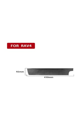 Geeksen Toyota Rav4 2006-2013 Sağ Sürücü Orta Kontrol Paneli Karbon Fiber Sticker Siyah İç Dekor 1 Adet 1 Adet