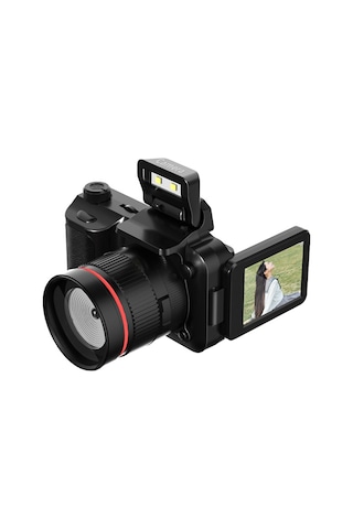 Hallow 4k 2.2 İnç Döndürülebilir Ekranlı Dijital Kamera Wifi Siyah