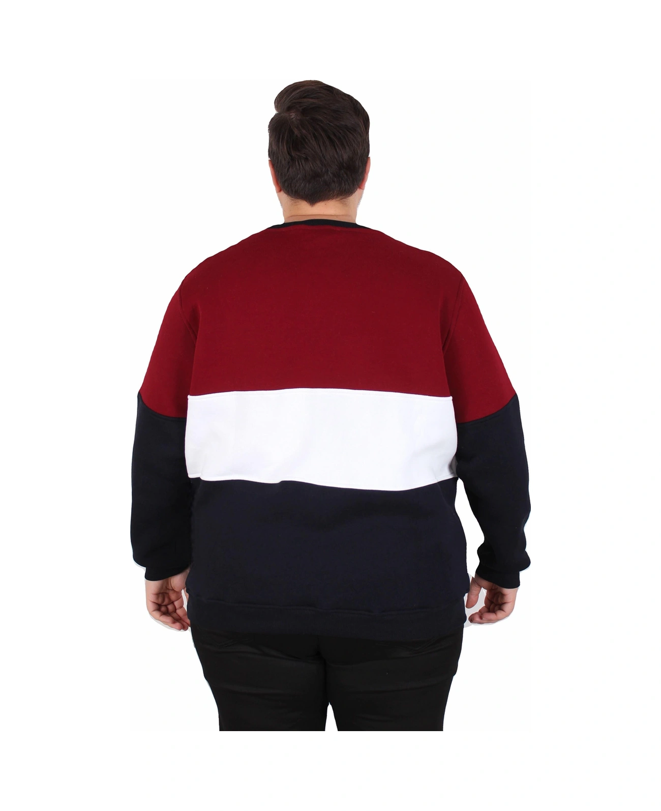 Moc Grande Mocgrande Büyük Beden Bisiklet Yaka 3ip Sweat Chao Ku 25721 Murdum Mürdüm