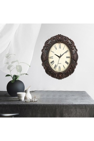 Pazly Suntek Siyah-bakır Siyah Sessiz Saatleri Saati Duvar Dekoratif Bakır 14'' & Kj Çok Renkli