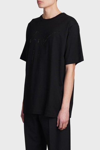 Giuseppe Zanotti Erkek T Shirt Iru2003-002 Siyah Siyah