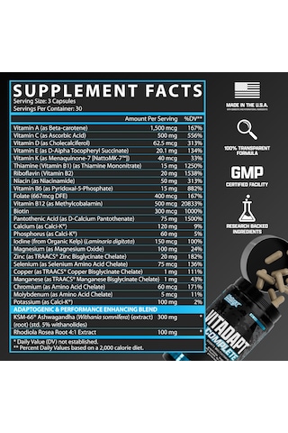 Nutrex Vitadapt 24 Multivitamin For Men 90 Caps