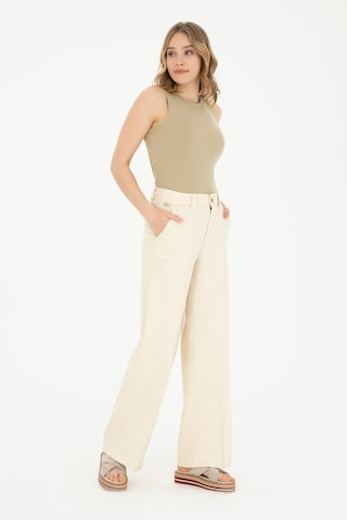 U.s. Polo Assn. Kadın Ekru Pantolon Kanvas-chino 50281739-vr019 Ekru