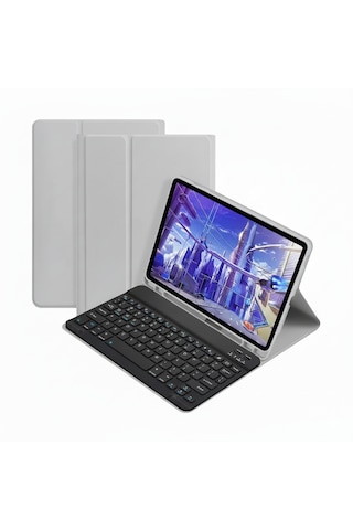 Microcase Apple Uyumlu iPad 9. Nesil 10.2 İnch Tablet Bluetooth Klavyeli Standlı Kılıf - Bkk4 Klavyeli Kılıf
