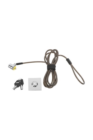 Dizüstü Bilgisayar Kilidi Genişletilmiş Çelik Kablo Siyah Dizüstü Bilgisayar