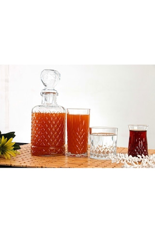 Plt Design Lav Odin 25 Parça Sofra Seti - Bardak Seti-çay-meşrubat-su Bardağı Ve Karaf