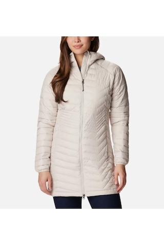 Helly Hansen Columbia Powder Lite Mid Jacket Kadın Mont Ekru