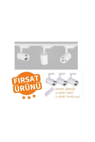 30W 3 Adet Ray Spot 1 Adet Ray(1Mt) Mağaza Vitrin Ev Ofis(325987097)