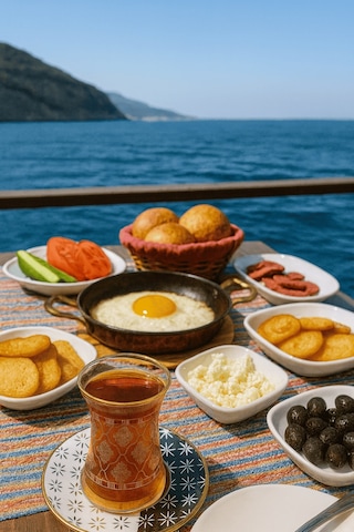 12'li Altın Yaldızlı İnce Belli Cam Çay Bardağı Ve Desenli Çay Tabağı Çok Renkli