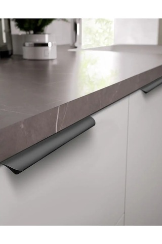 Wardan Kuep Mutfağı Takımından Dolap İçin Mobilya Kolu 160988510 Siyah Mat