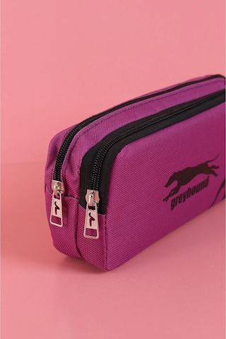 Rlx-141 İki Gözlü Kalemlik Okul Üniversite Çocuk Kalem Kutusu Eflatun Beyaz