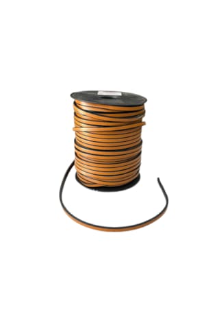 Deri Biye - 3x5 Mm Deri Ip - Özel Silikon Kenar Boyalı 5 Metre