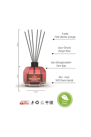 Orange Pie Bambu Cubuklu Oda Kokusu 130 Ml Portakal