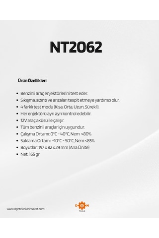 Nt Tools 12v Benzinli Araç Enjektör Test Cihazı