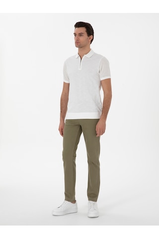 Cacharel Yeşil Slim Fit Pamuk Karışımlı Jean Pantolon Yesıl