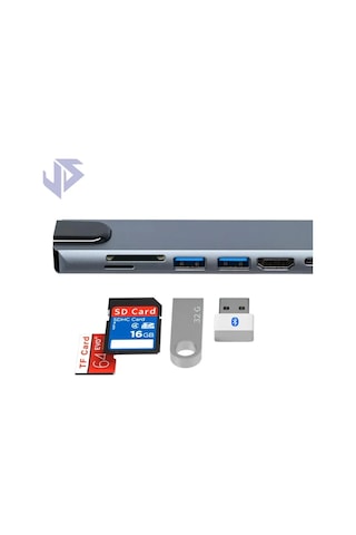 Beemen Çoklayıcı Type-C 4K HDMI SD USB 3.0 Hub
