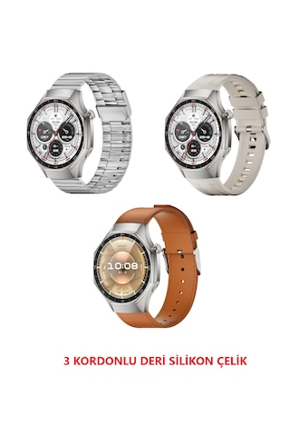 Vwar SK53 3 Kordonlu 45 MM Kalobee Akıllı Saat (İthalatçı Garantili)