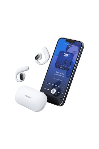 Recci REP-W60 Angel Serisi Dijital Led Göstergeli Hi-Fi Ses TWS Bluetooth 5.3 Kulak İçi Kulaklık