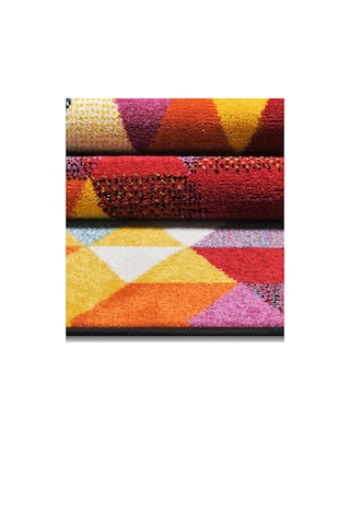 Konfor Halı Konfor Anaokulu Kreş Oyun Halısı Renkli Dokuma Çocuk Halısı 6875