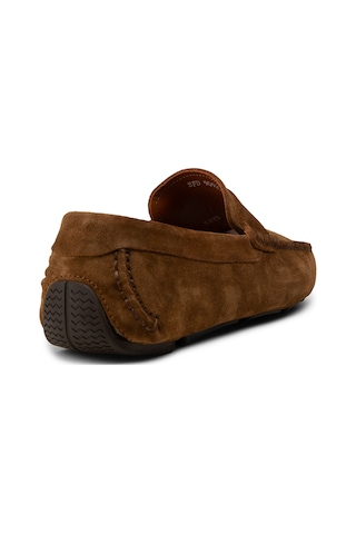 Deery Erkek Hakiki Süet Taba Rengi Penny Loafer - E0920mtbac01