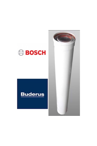 Bosch Uyumlu / Buderus Yoğuşmalı Baca Uzatması İlavesi 100 Cm