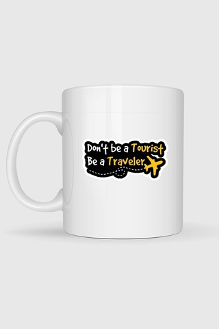 Turist Olma Gezgin Ol Tasarımlı Kupa Bardak