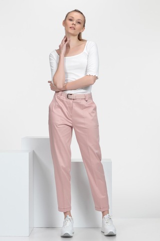 Cigarette Fit Pantolon Gülkurusu