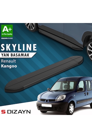 S-dizayn Renault Kangoo Skyline Siyah Yan Basamak 183 Cm 1998-2007 A+ Kalite