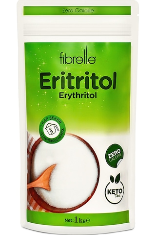 Fibrelle Eritritol Tatlandırıcı Sıfır Kalori 1 KG