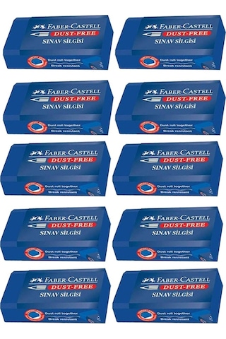 Sınav Silgisi Mavi Silgi Orta Boy 10 Adet Faber Silgi Sınav Yumuşak Silgi Kaliteli Orjinal Okul Öğrenci