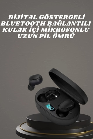 Bluetooth Kulaklık Tws Yüksek Ses Kaliteli Kesintisiz Dijital Göstergeli Kulaklık Çok Renkli