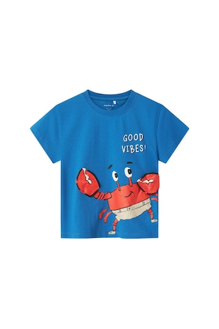 Name It Nmmfısh Nreg Ss Top Box Mavi Erkek Çocuk Kısa Kol T-shirt Mavi