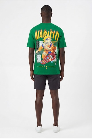 Blow Up Future Gen Naruto Oversize Erkek T-shirt 141419 Yeşil