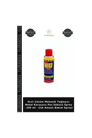 Hızlı Çözüm Mekanik Yağlayıcı Metal Koruyucu Pas Sökücü Sprey - 200 Ml - Çok Amaçlı Bakım Spreyi