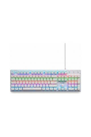 Mekanik Rgb Gaming Klavye Full Size Mekanik Klavye 104 Tuş Türkçe Q Oyuncu Klavyesi Kablolu Rgb Aydınlatmalı
