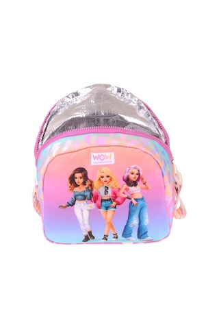 Wow Generation Shine Baskılı Turuncu - Mor Renkli Kız Çocuk Isı Yalıtımlı Okul Beslenme Çantası - W6091