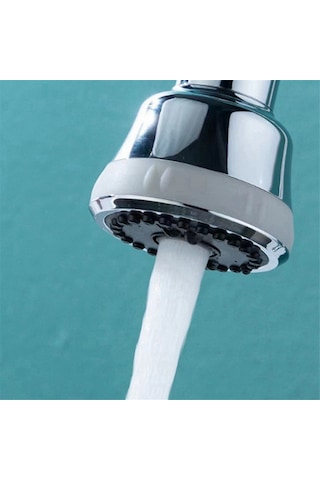 Xurunkeji Mutfak Musluk Başlığı Değişimi 360 Dönme 4 Mod Lavabo Musluğu Değişimi Su Tasarrufu Ve Sıçrama Geçirmez GÜMÜŞ