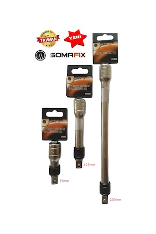 Lokma Somafix 1/2 Ara Kol Uzatma Kol 75mm 125mm 250mm 3 Adet