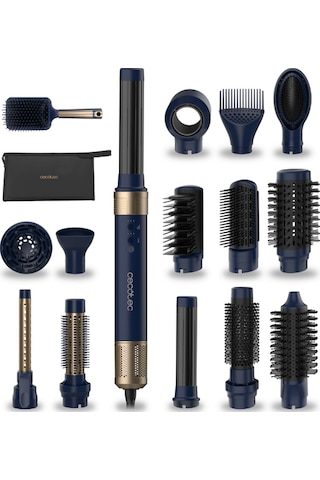 Ceramiccare 14in1 Airglam Luxury Saç Şekillendirme Seti Lacivert