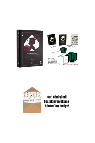 Maça Kızı 8 - 4. Kitap Ciltli + Maça Kızı 8 - 2. Kitap Ciltli - Kutulu Set + Okuma Sticker'ları