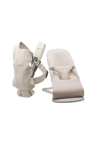 BabyBjörn Bliss Ana Kucağı & Kanguru Mini 3D Cotton Jersey Yenidoğan Seti / Light Beige