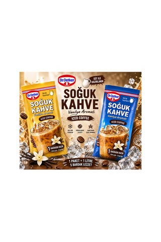 Soğuk Kahve Vanilya Aromalı 2 Li Avantaj Paketi Hazır Iced Coffee Tozu 50g X2 - 874635651 Diğer