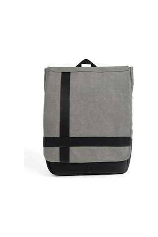 Erkek Sırt Çantası 35 20 Cm Kanvas Kumaş Laptop Bölmeli Business Sırt Çantası Okul Çantası Mega Bag Gri Grı