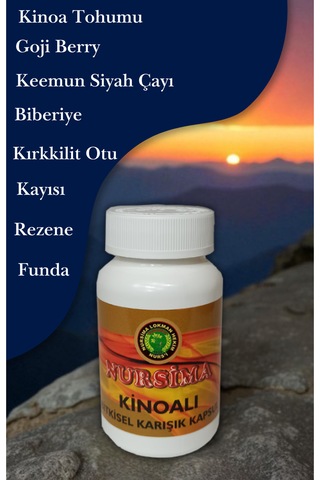Nursima Kinoalı Bitkisel Karışık Kapsül 60 Kapsül Doğal Bitkisel Takviye Edici Gıda