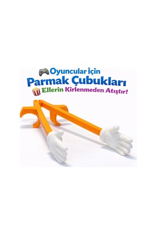 Oyuncular İçin Parmak Çubukları Gaming Snack Aparatı Eller Kirlenmeden Atıştır Sert Plastik