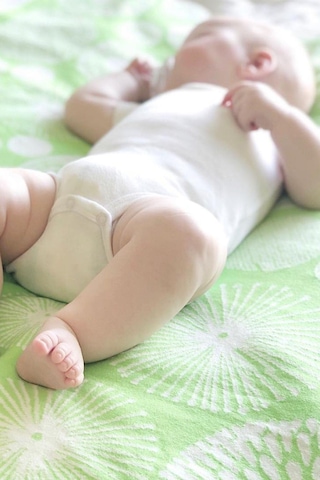 Organik Triko Bebek Örtüsü, Halkalar 80x90 , Yeşil