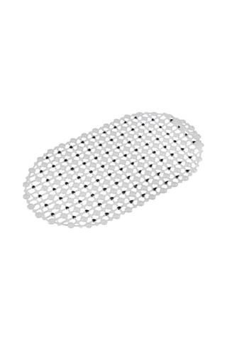 Eko Serisi Banyo - Küvet İçi Kaydırmaz Vantuzlu Oluklu Oval Paspas 63 X 34 Cm, Siyah Diğer