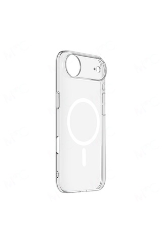 IPhone Uyumlu 17 Air Kılıf M-safe Şarj Özellikli Şeffaf Kamera Çerçeveli Pürüzsüz Kapak